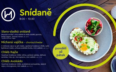 Snídaně 8:00 – 10:30